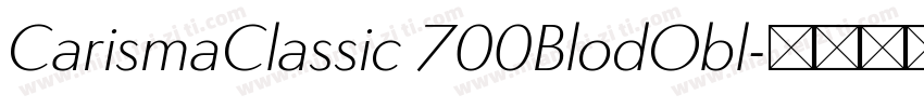 CarismaClassic 700BlodObl字体转换
